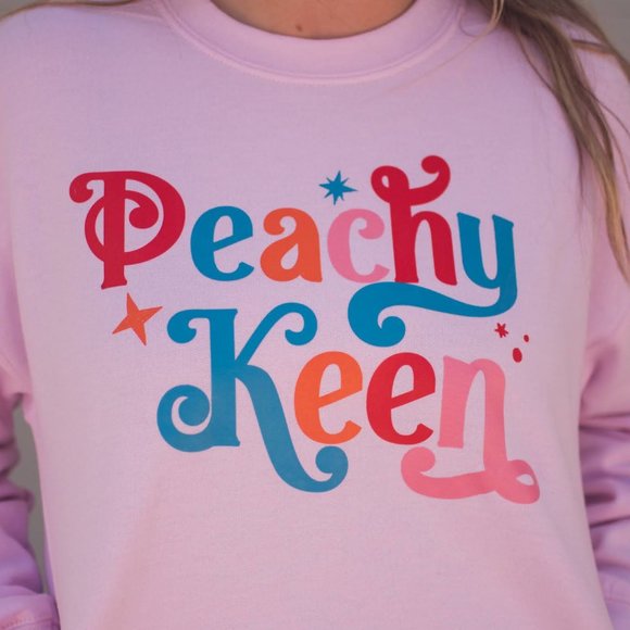 Peachy Keen Graphic Sweatshirt - Picture 2 of 2